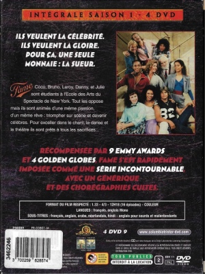 coffret DVD, série Fame, saison 1